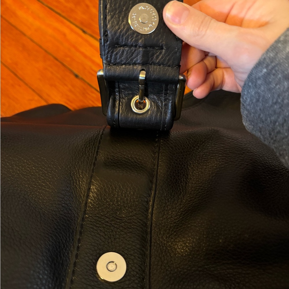 MICHAEL Michael Kors Black Leather Hobo Bag - Picture 6 of 8